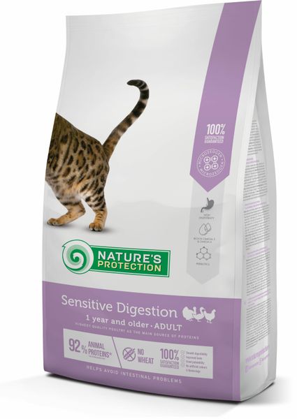 Корм Nature's Protection Sensitive Digestion сухий для котів із чутливим травленням 7 кг NPS45768 фото