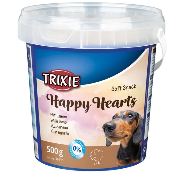 Trixie Happy Hearts ласощі для собак сердечка з ягням 500 гр 4011905314976 фото