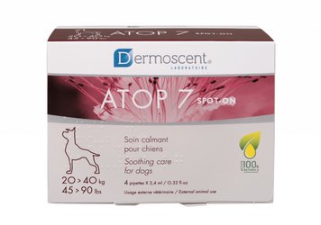 Dermoscent ATOP 7 NEW капли при аллергии и атопии у собак больших пород, 4*1.2 мл 3760098110674 фото