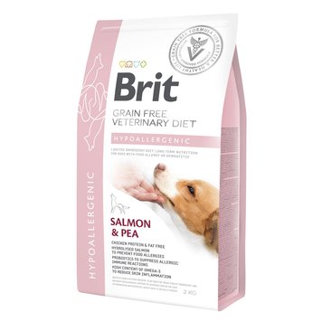 Brit VD Hypoallergenic Dog сухой корм для лечения и профилактики пищевых аллергий у собак 2 кг 8595602528042 фото