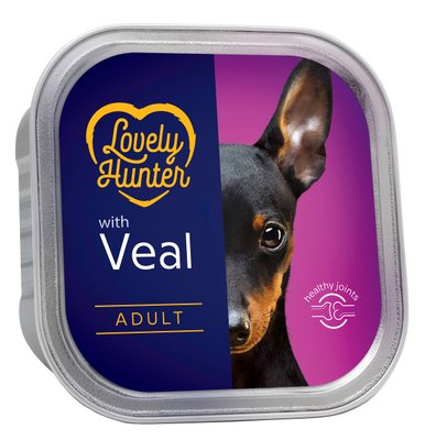 Корм Lovely Hunter Adult Veal вологий з телятиною для дорослих собак 150 гр LHU45444 фото