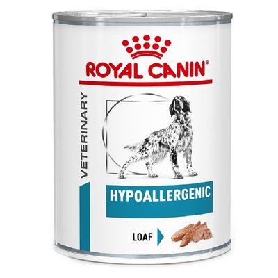 Корм Royal Canin Hypoallergenic Canine Cans вологий для собак із харчовою алергією 400 гр 9003579311004 фото