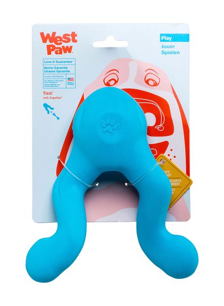 West Paw Tizzi Dog Toy игрушка для собак голубая, 18 см 0747473732440 фото