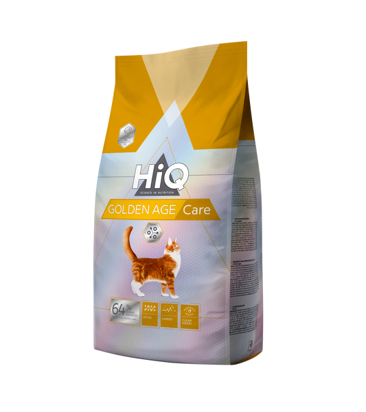 HiQ Golden Age care сухой корм для котов старше 10 лет 1.8 кг 830 грн фото