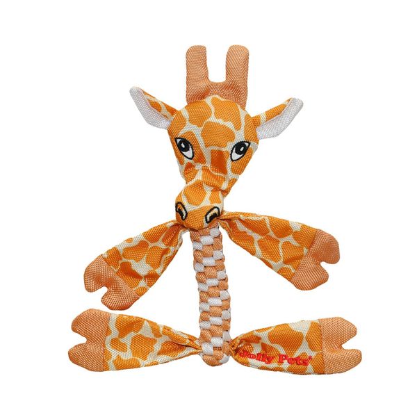 Іграшка для собак Jolly Pet FLATHEADS Жираф, 13 см 0788169107029 фото
