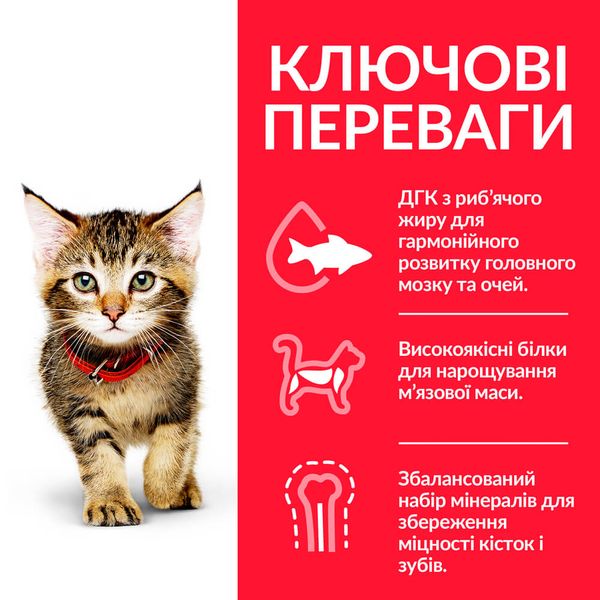 Hill's Science Plan Kitten сухой корм c курицей для котят 1.5 кг 052742059631 фото