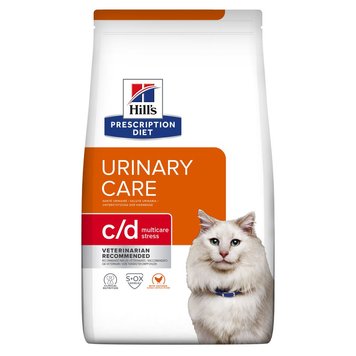 Hill's Prescription Diet Feline C/D Urinary Stress Chicken сухой корм для кошек с заболеваниями мочевыводящих путей 400 гр 052742314808 фото