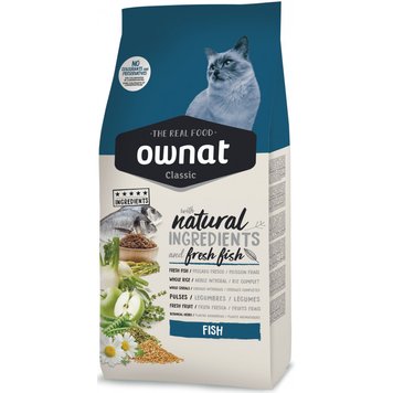 Ownat Classic Cat Adult Fish сухий корм з рибою для котів 4 кг 8429037016242 фото