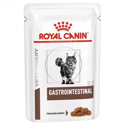 Корм Royal Canin Gastrointestinal Feline Pouches вологий для котів із захворюваннями ШКТ 85 гр 9003579027752 фото