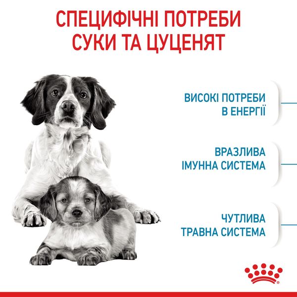 Royal Canin Medium Starter сухой корм для щенят средних пород 1 кг 349 грн фото