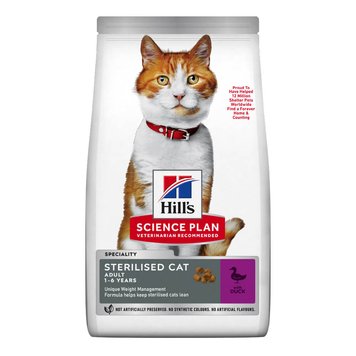 Hill's SP Adult Sterilised Cat Duck сухий корм з качкою для стерилізованих котів 300 гр 255 грн фото