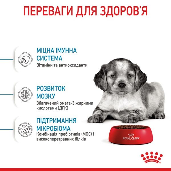 Royal Canin Medium Puppy сухой корм для щенят средних пород 1 кг 3182550402439 фото