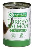 купить Nature's Protection Kitten Turkey & Salmon вологий корм з індичкою та лососем для кошенят 400 гр KIK45100 фото