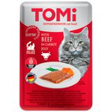 купить TOMi Beef in Carrot Jelly вологий корм для котів з яловичиною 100 гр 4003024490860 фото