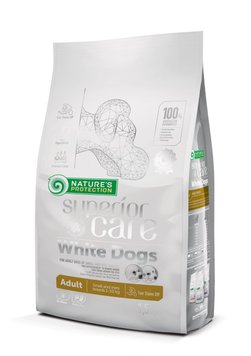 Nature's Protection Superior Care White Dogs Adult Small and Mini Breeds сухий корм для собак малих порід з білою шерстю 1.5 кг NPSC45663 фото