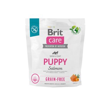 Brit Care GF Puppy Salmon сухой корм беззерновой с лососем для щенят всех пород 1 кг 8595602558827 фото