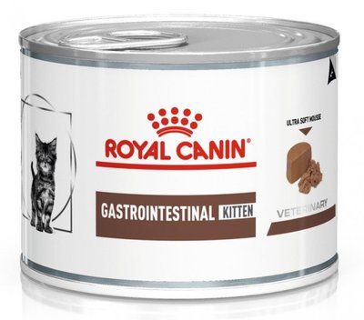 Корм Royal Canin Gastrointestinal Kitten Cans влажный для котят с заболеваниями ЖКТ 195 гр 9003579013410 фото