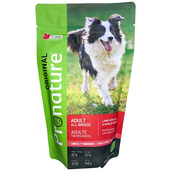 Pronature Original Dog Adult Lamb Peas & Barley сухой корм с ягненком для взрослых собак 340 гр 138 грн фото