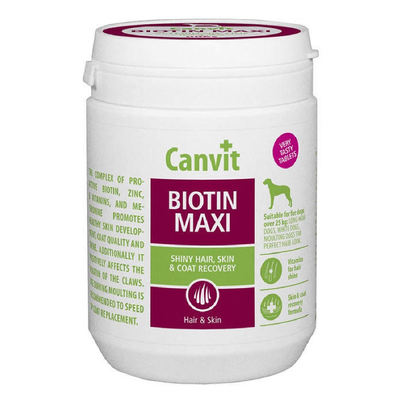 Photos - Other Pet Supplies CANVIT Вітаміни  Biotin Maxi for dogs для здоров'я шкіри та вовни у великих 