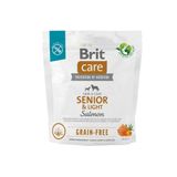 купить Brit Care GF Senior and Light Salmon сухий корм з лососем для літніх собак 1 кг 8595602558940 фото