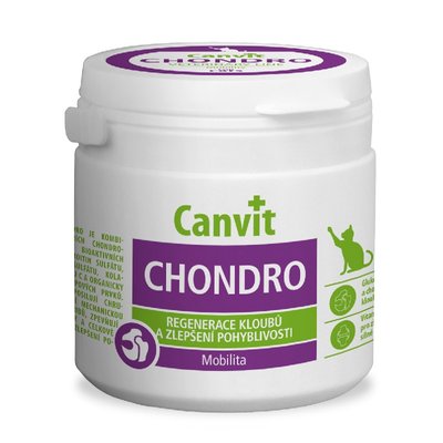 Вітаміни Canvit Chondro for cats для здоров'я суглобів у котів 100 гр 8595602507436 фото