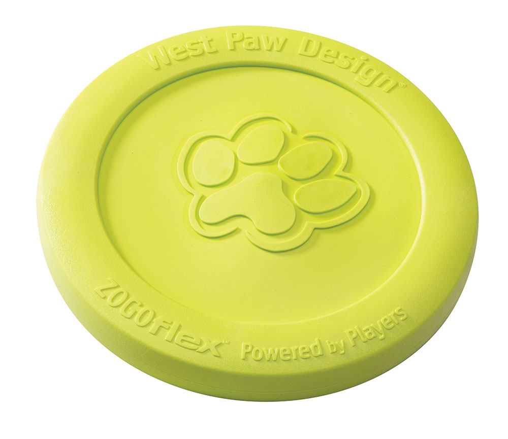 Фото - Іграшка для собаки West Paw Іграшка для собак  Zisc Flying Disc зелена, 22 см 