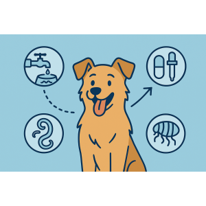 Обробка собак від глистів