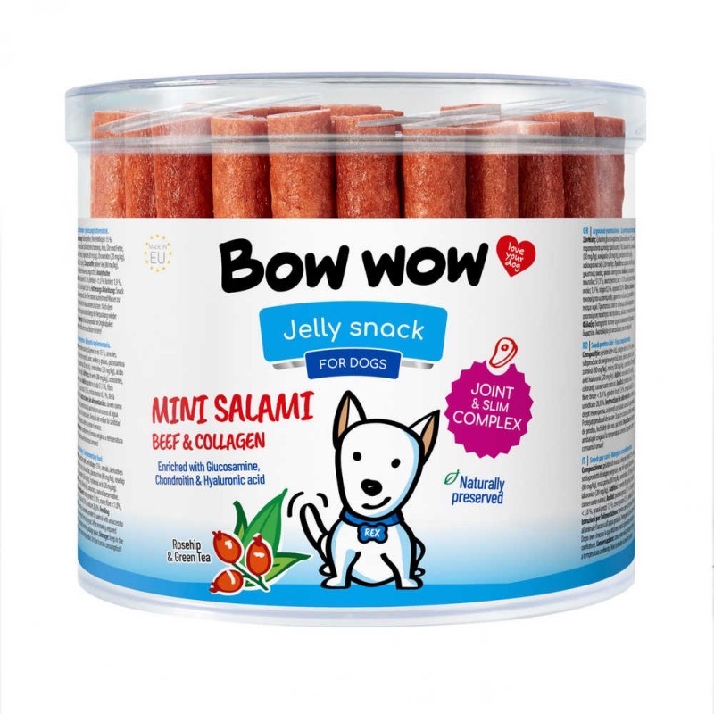 Bow Wow Mini Salami Beef лакомство для собак с говядиной, 12 см, 60 шт