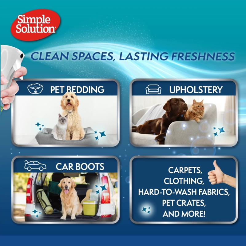 Simple Solution Fabric Freshener средство от пятен и запахов от домашних животных для текстильных изделий, 400 мл - фото 5