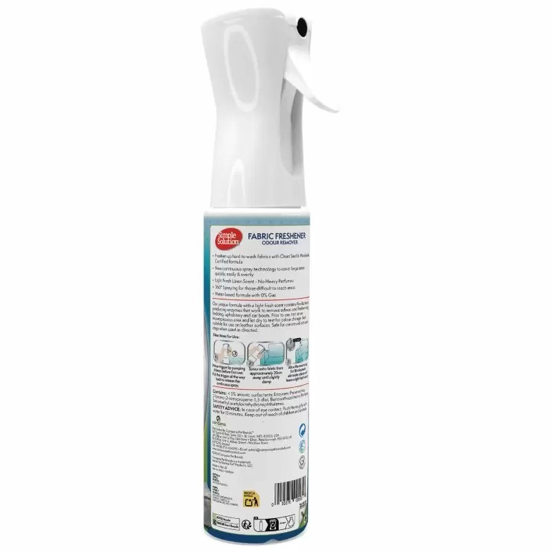 Simple Solution Fabric Freshener средство от пятен и запахов от домашних животных для текстильных изделий, 400 мл - фото 2