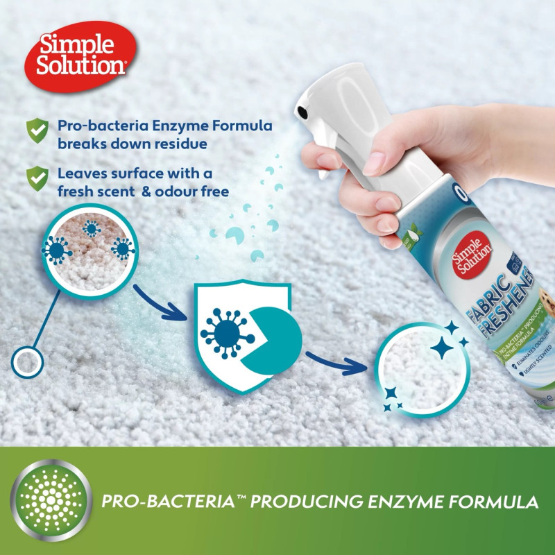 Simple Solution Fabric Freshener средство от пятен и запахов от домашних животных для текстильных изделий, 400 мл - фото 4