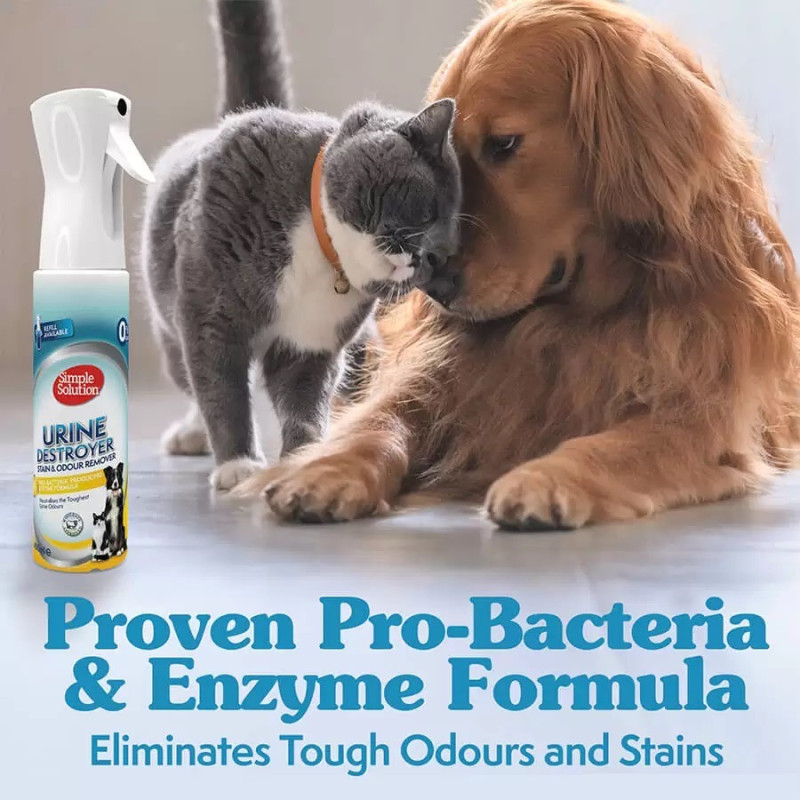 Simple Solution Urine Destroyer Stain And Odor Remover засіб для усунення плям та запахів від домашніх тварин, 400 мл - фото 5