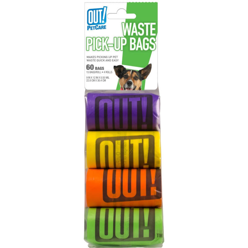 Out! Waste Pick Up Bags пакети для збирання за собакою, 60 шт