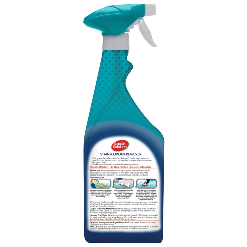 Simple Solution Stain & Odour Remover Dog средство от пятен и запахов от собак, 750 мл - фото 2