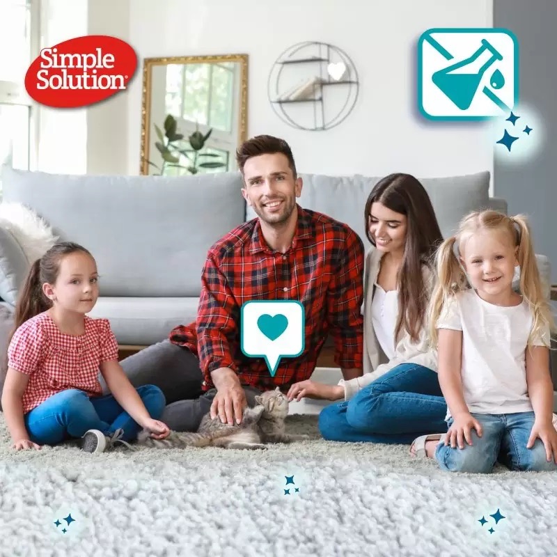 Simple Solution Cat Stain and Odor Remover нейтрализатор запаха и пятен от кошек с про-бактериями, 750 мл - фото 6