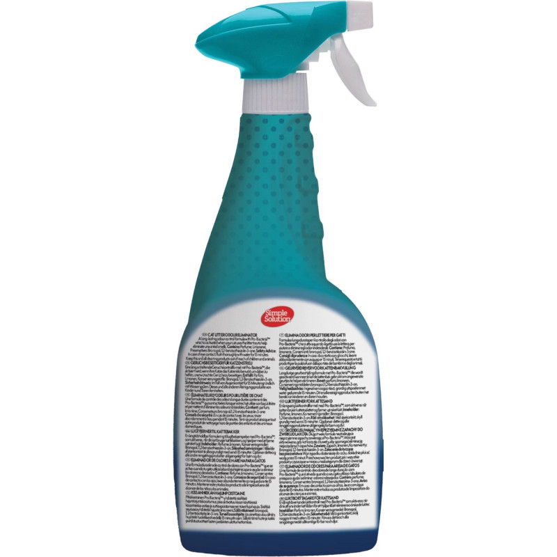Simple Solution Cat Litter Box Deodorized нейтрализатор запаха в кошачьих туалетах, 500 мл - фото 2