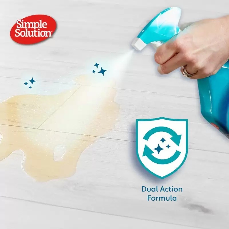 Simple Solution Hardfloors Stain & Odor Remover нейтрализатор запаха и пятен для пола, 750 мл - фото 5