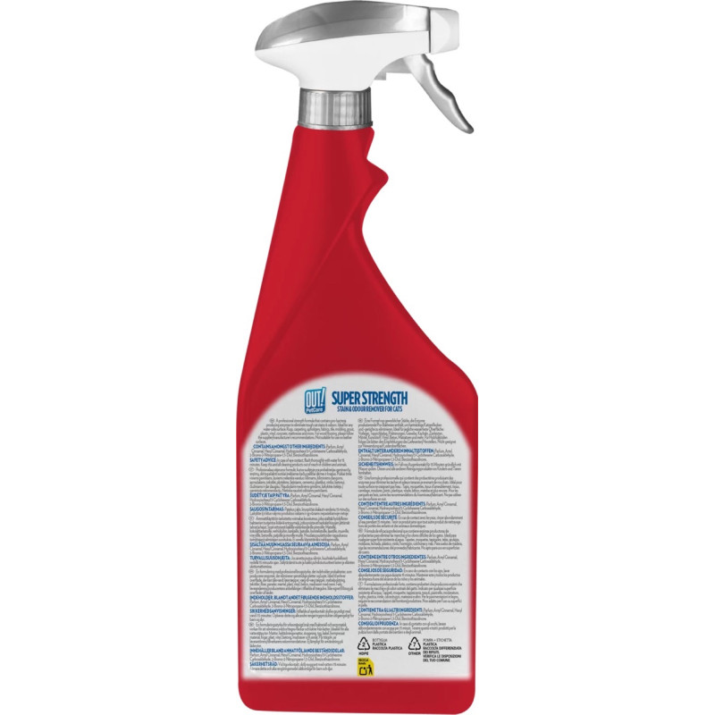 Out! Super Strength Stain & Odour Remover спрей от пятен и запахов оот домашних животных для ковров и твердых поверхностей, 500 мл - фото 2