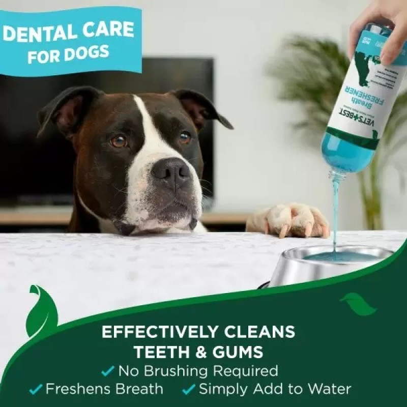 Vet's Best Dental Breath Freshener еліксир для свіжості дихання у собак, 500 мл - фото 3