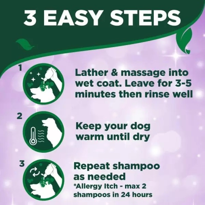 Vet's Best Allergy Itch Relief Shampoo шампунь для собак с чувствительной кожей, 500 мл - фото 6