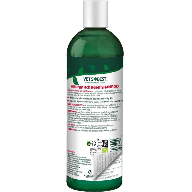 Vet's Best Allergy Itch Relief Shampoo шампунь для собак з чутливою шкірою, 500 мл - фото 2