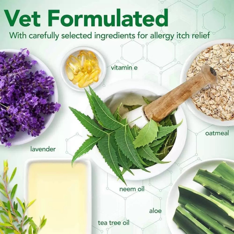 Vet's Best Allergy Itch Relief Shampoo шампунь для собак с чувствительной кожей, 500 мл - фото 4