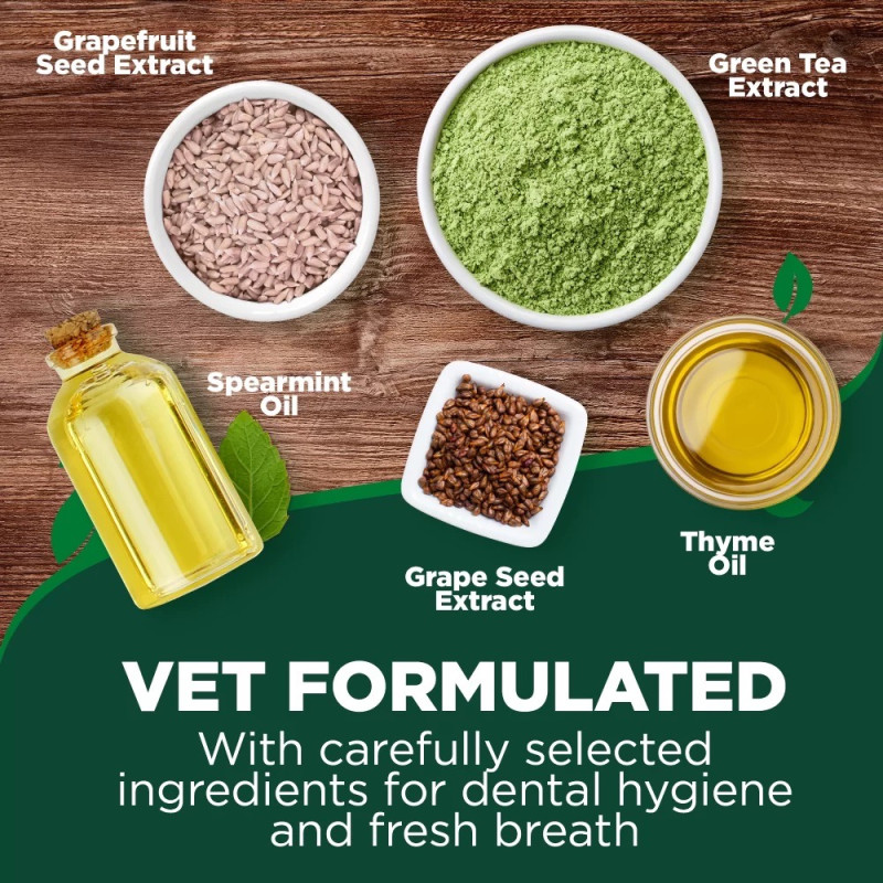 Vet's Best Clean Teeth Finger Wipes гигиенические салфетки для ухода за зубами собак и котов, 50 шт - фото 6