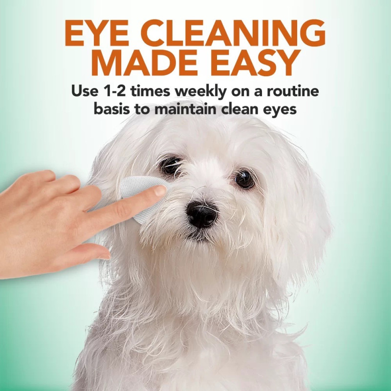 Vet's Best Clean Eye Finger Wipes гігієнічні серветки для догляду за очима собак та котів, 100 шт - фото 3