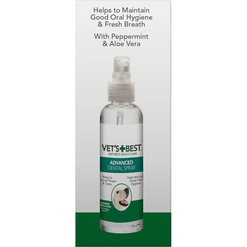 Vet's Best Dental Spray & Floss Ball набор для ухода за зубами собак, 120 мл - фото 2
