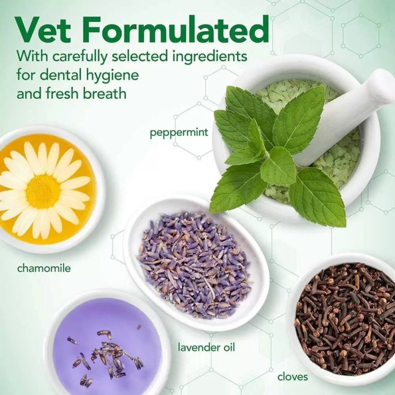 Vet's Best Dental Puppy Kit набор для ухода за зубами щенят, 100 мл - фото 9