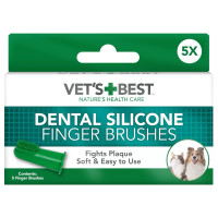 Vet's Best Finger Toothbrush набір зубних щіток на палець для собак та котів, 5 шт