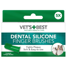 Vet's Best Finger Toothbrush набір зубних щіток на палець для собак та котів, 5 шт