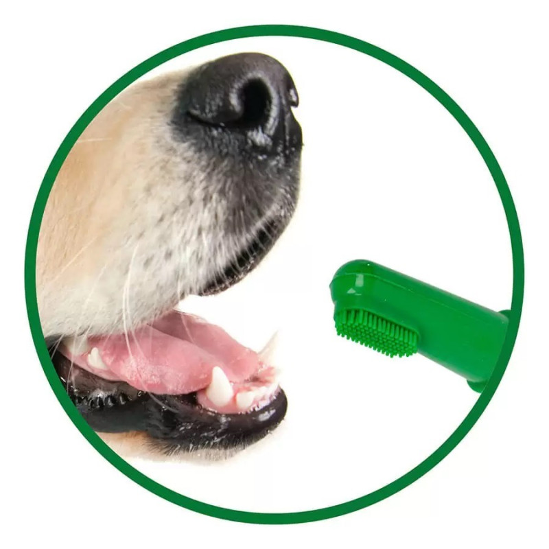 Vet's Best Finger Toothbrush набір зубних щіток на палець для собак та котів, 5 шт - фото 4