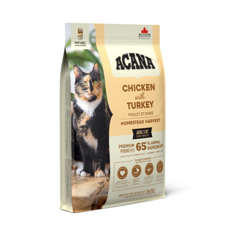 Acana Homestead Harvest Cat сухой корм для котов 4.5 кг - фото 3